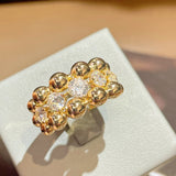 Triple Layer Classic Bubble Diamond Ring