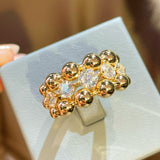 Triple Layer Classic Bubble Diamond Ring