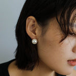 12/14mm Korean Artificial Pearl Ear Studs - floysun