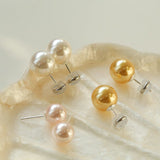 6/8/10/12/14mm Korean Artificial Pearl Earrings (Buy one get one) - floysun