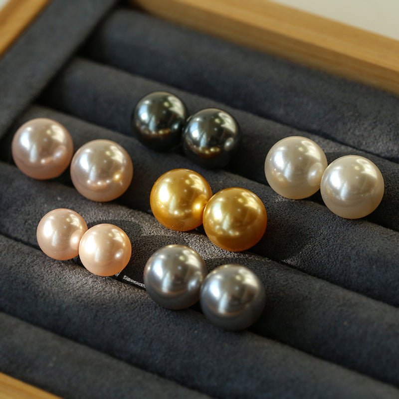 6/8/10/12/14mm Korean Artificial Pearl Earrings (Buy one get one) - floysun