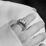 925 Silver Scallop Ring - floysun