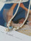 Aquamarine Oceanic Blue Sapphire and Pearl Necklace Set - floysun