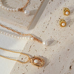 Asymmetric Baroque Pearl Necklace - floysun