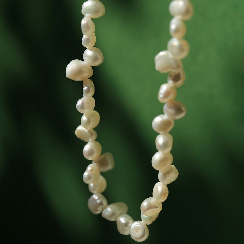 Baroque Pearl Clavicle Chain Necklace - floysun