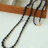 Black Agate Long Necklace - floysun