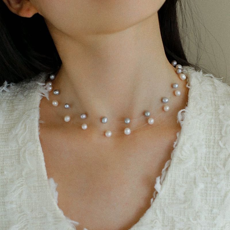 Celestial Dreams Single-layer Freshwater Pearl Necklace - floysun