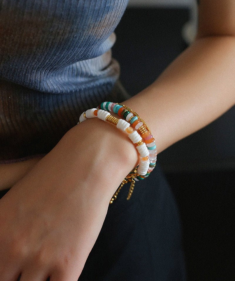 Colorful Stone Beaded Bracelet - floysun