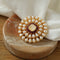 Crystal Cross Brooch & Sunflower Pearl Brooch - floysun