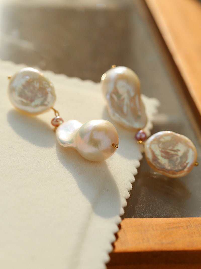 Freshwater Baroque Pearl Earrings - floysun