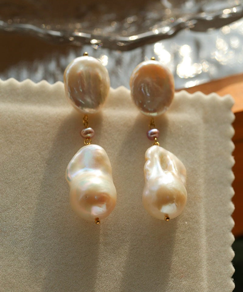 Freshwater Baroque Pearl Earrings - floysun