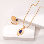 Hand Carved Irregular Lapis Lazuli Necklace Pendant - floysun