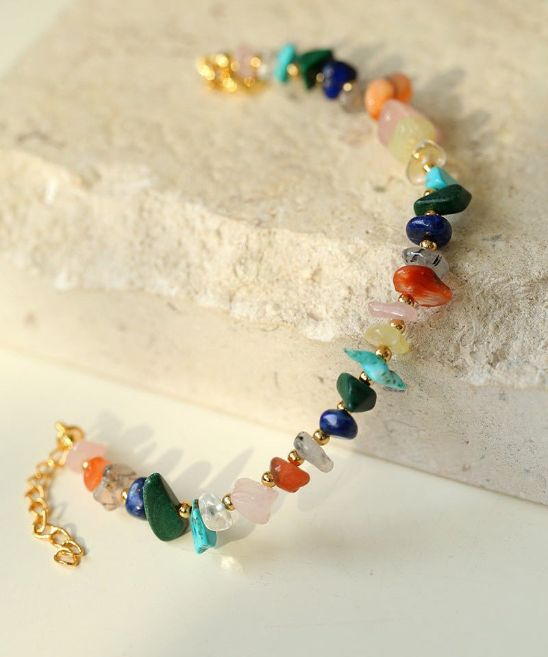 Irregular Colored Broken Stone Bracelets - floysun