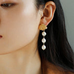 Lava Artisan Series-Pearl Earrings - floysun