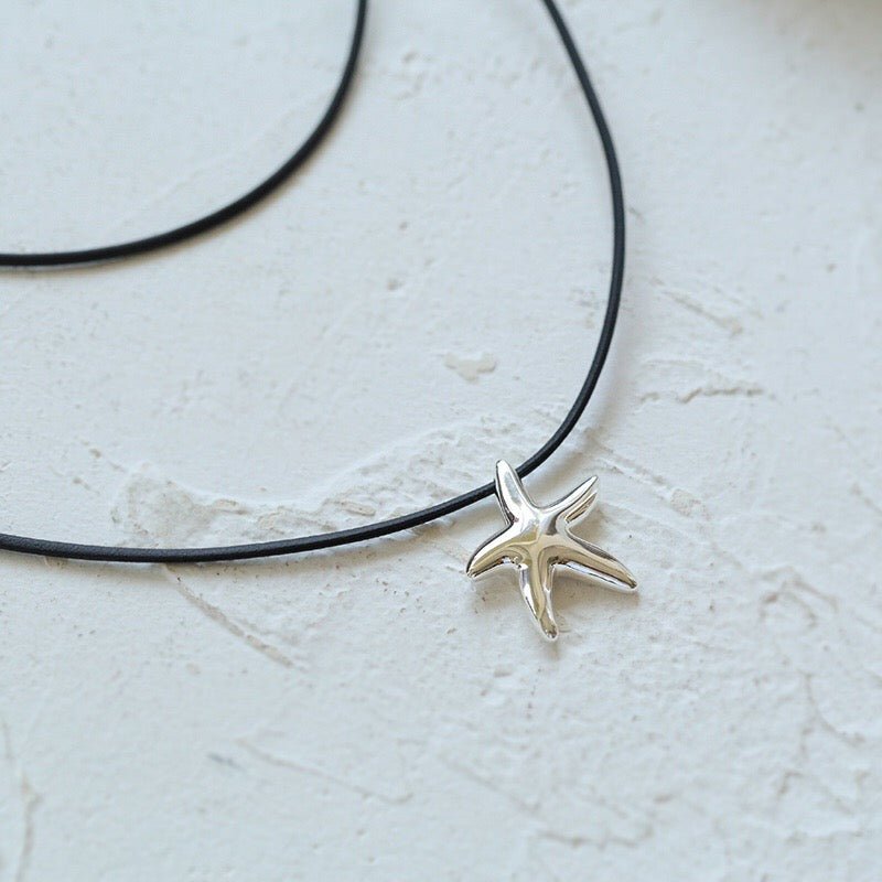 Leather Rope Starfish Necklace - floysun