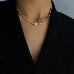 Luxurious Shiny Passepartout Natural Pearl Necklace - floysun