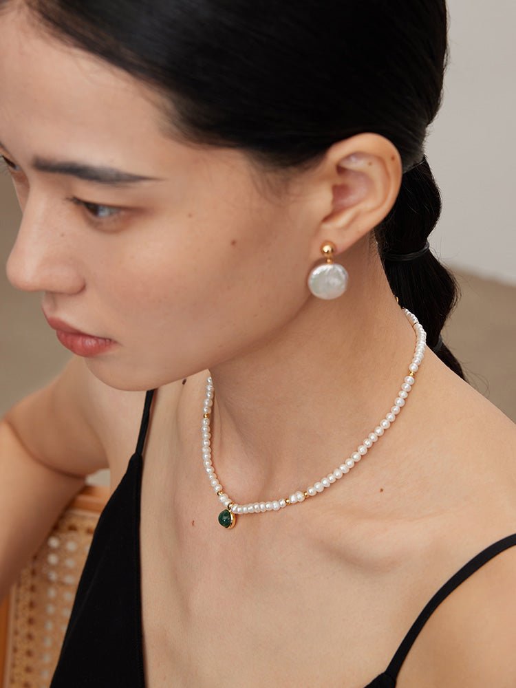 Minimalist Baroque Pearl Earrings - floysun