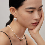 Minimalist Baroque Pearl Earrings - floysun