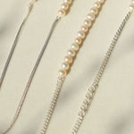 Minimalist Serpent Bone Chain Pearl Y Necklaces - floysun