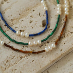 Mosaic Freshwater Pearl Necklace - floysun