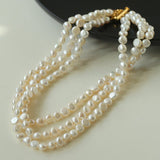 Multilayer Steamed Bun Pearl Necklace - floysun