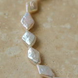 Natural Baroque Pearl Spliced Chain Necklace - floysun