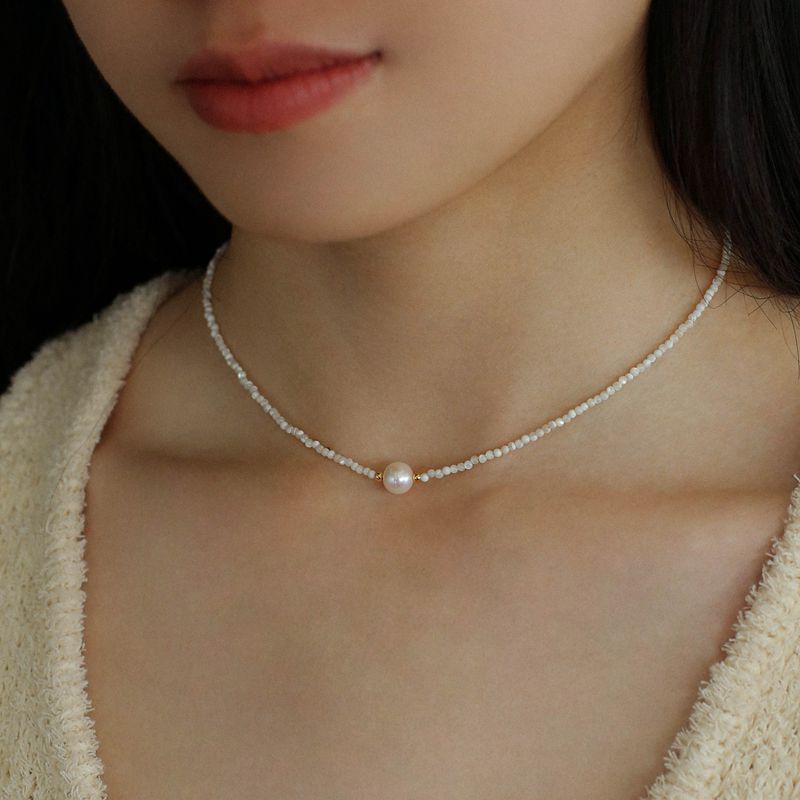 Natural Pearl Shell Passepartout Necklace - floysun