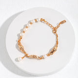 Natural Pearl Silk Scarf Design Series Sterling Silver Pearl Bracelet - floysun