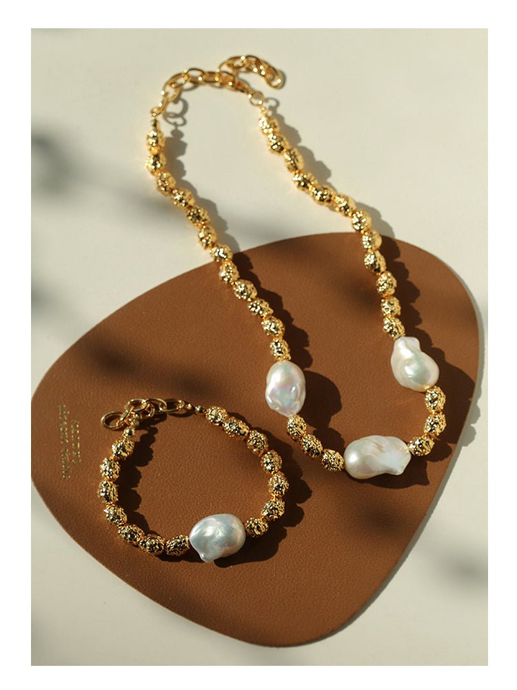 Niche Metal Style Baroque Pearl Bracelets - floysun