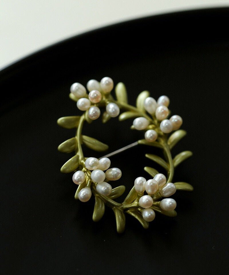 Peach Blossom Wreath Brooch (Pre-sale arrives within 7 days） - floysun