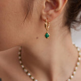 Pearl Emerald Gold Necklace - floysun