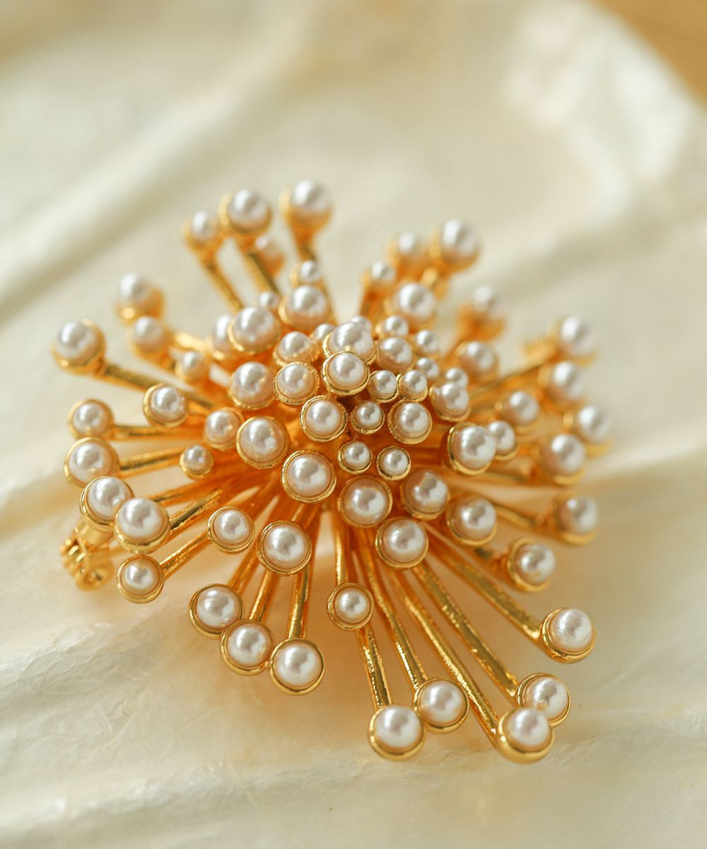 Retro Fashion Pearl Fireworks Brooches - floysun