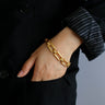 Retro Frosted Gold Square Chain Bracelet - floysun