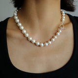 Round Baroque Pearls Necklace - floysun