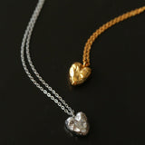 S925 Silver Irregular Small Love Pendant Necklace - floysun