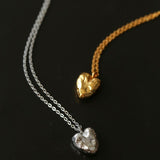 S925 Silver Irregular Small Love Pendant Necklace - floysun