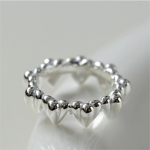 S925 Sterling Silver Multi Heart Ring - floysun