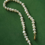 Shaped Irregular Baroque Pearl Necklace - floysun