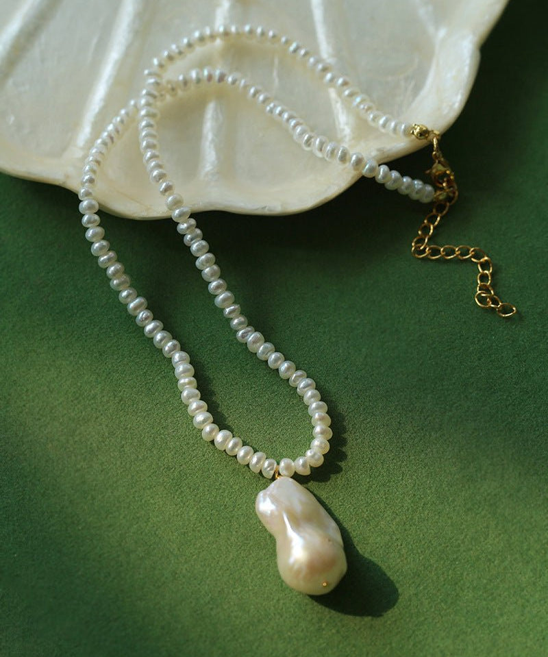 Simple Baroque Pearl Necklaces - floysun