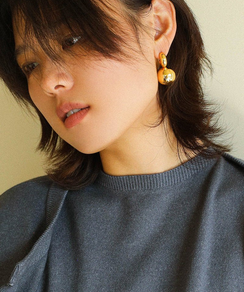 Simple Geometric Sphere Earrings - floysun