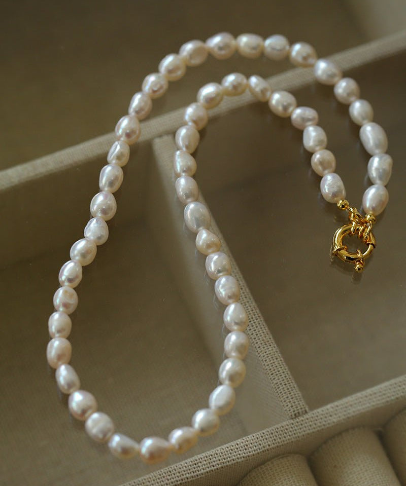 Simple Natural Pearl Necklace - floysun