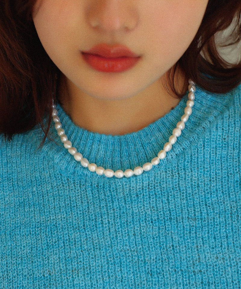 Simple Natural Pearl Necklace - floysun