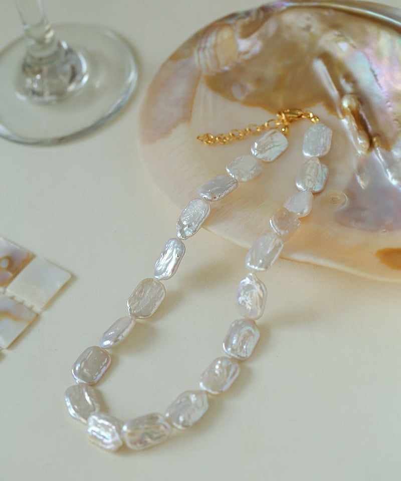 Special Shaped Baroque Pearls Collarbone Necklace - floysun