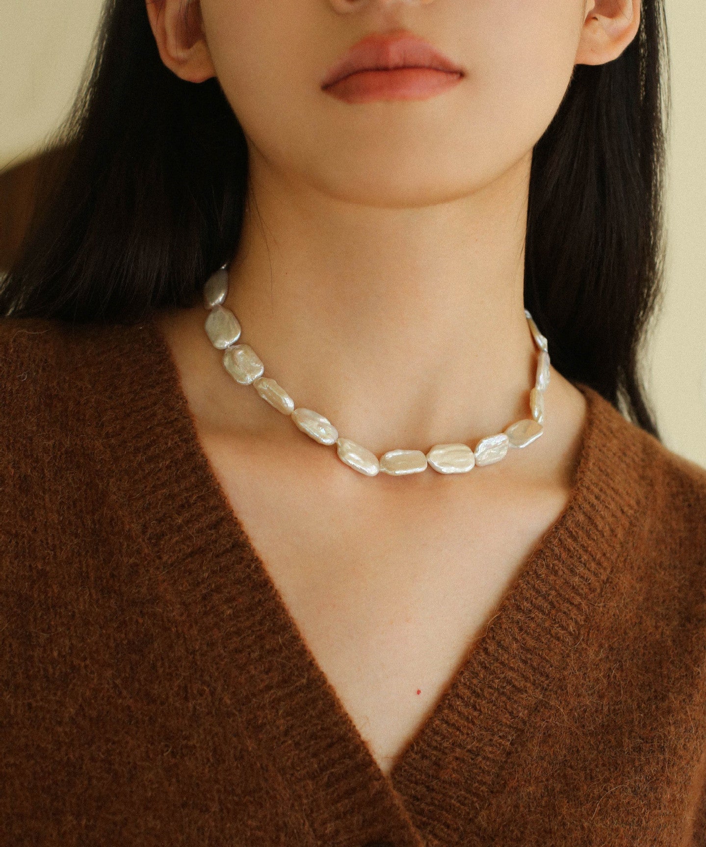 Special Shaped Baroque Pearls Collarbone Necklace - floysun