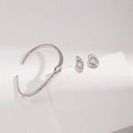 Sterling Silver Asymmetrical Earrings - floysun