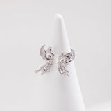 Sterling Silver Butterfly Cutout Rings - floysun