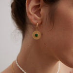 Sterling Silver Chrysoprase Earrings - floysun