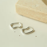 Sterling Silver Geometric Minimalist Earring - floysun