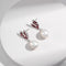 Sterling Silver Heart Pearl Earrings - floysun