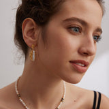 Sterling Silver Long Pearl Earrings - floysun